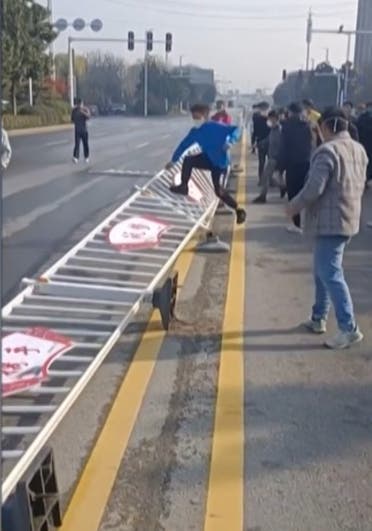 مظاهرات ضد إجراءات الإغلاق في الصين بسبب كورونا- أرشيف