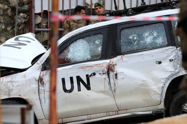 سيارة تابعة لليونيفيل تعرضت للهجوم في جنوب لبنان