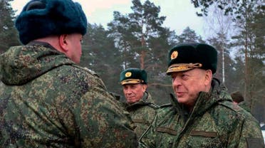 قائد القوات البرية الروسية أوليغ صاليخوف في بيلاروسيا أمس